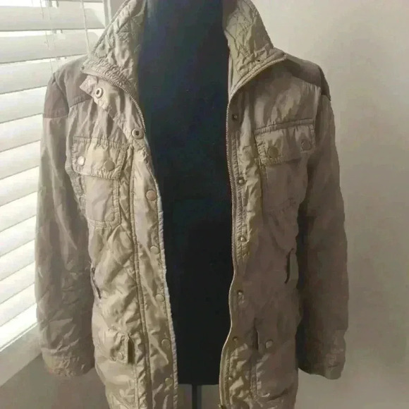 Banana Republic Womens Olive GreenS Quilted Jacket S - Picture 3 of 13